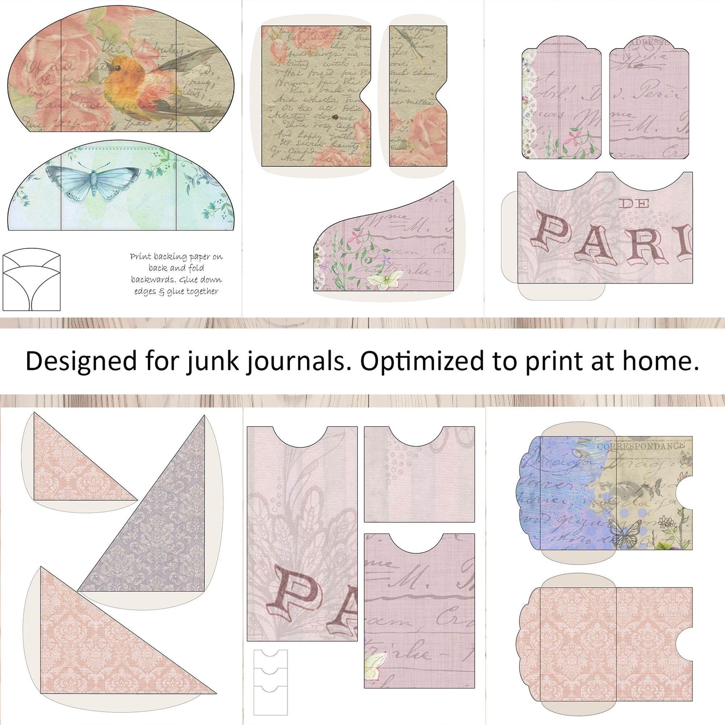 Pastel Vintage Junk Journal Kit