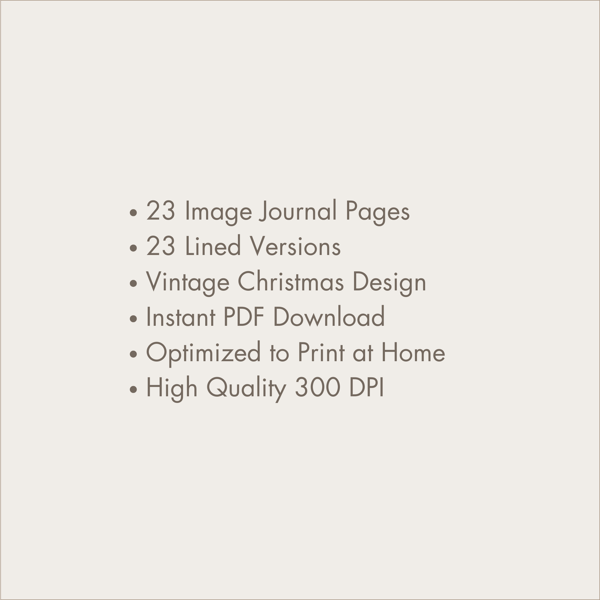 a white background with the text'23 image journal pages '