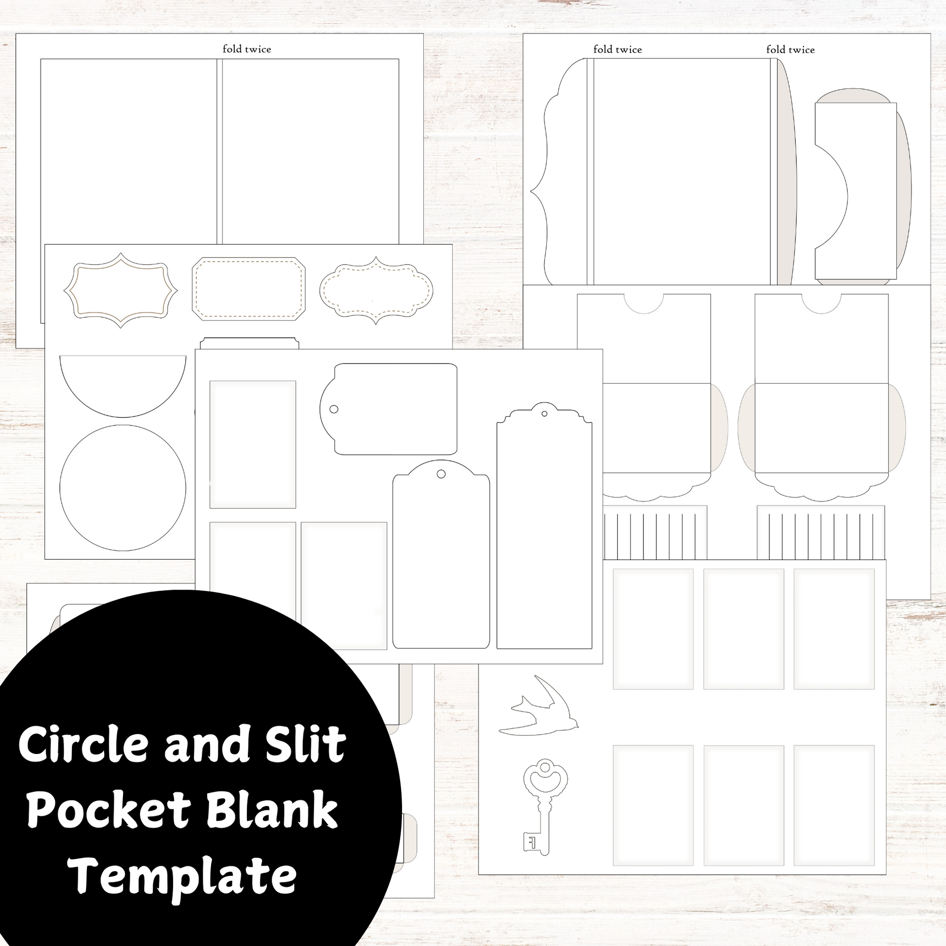 a printable template for a pocket book