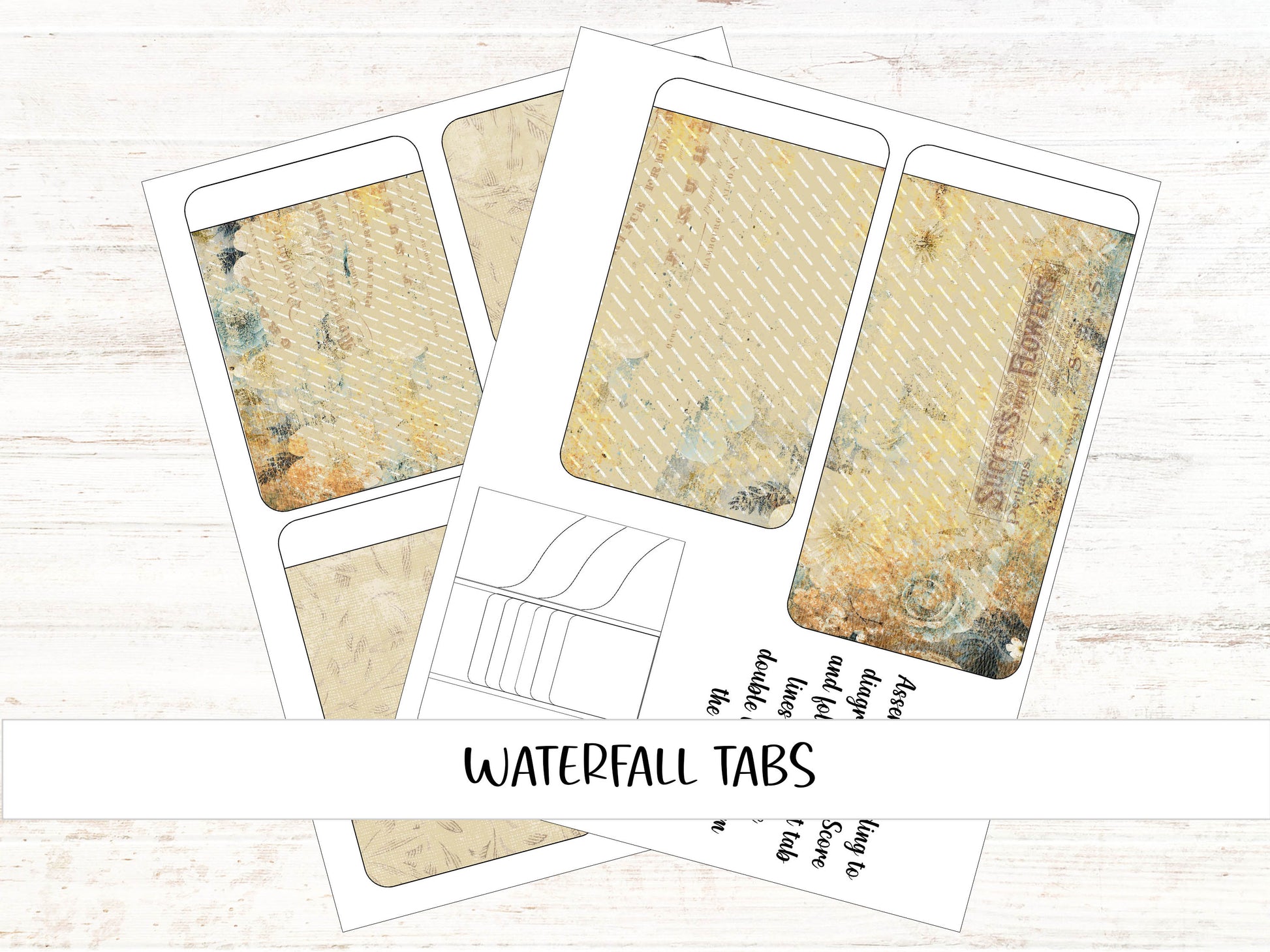 a set of watercolor tabs on a wooden background