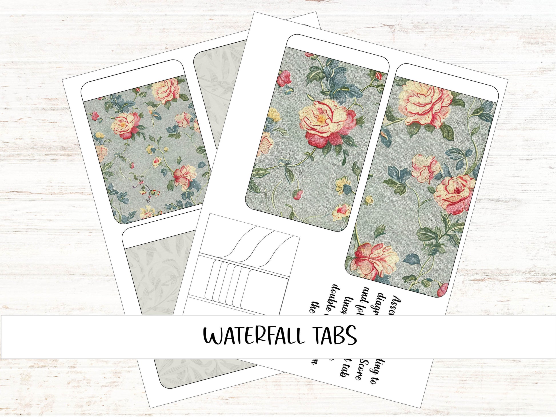 a set of three watercolor floral tapes