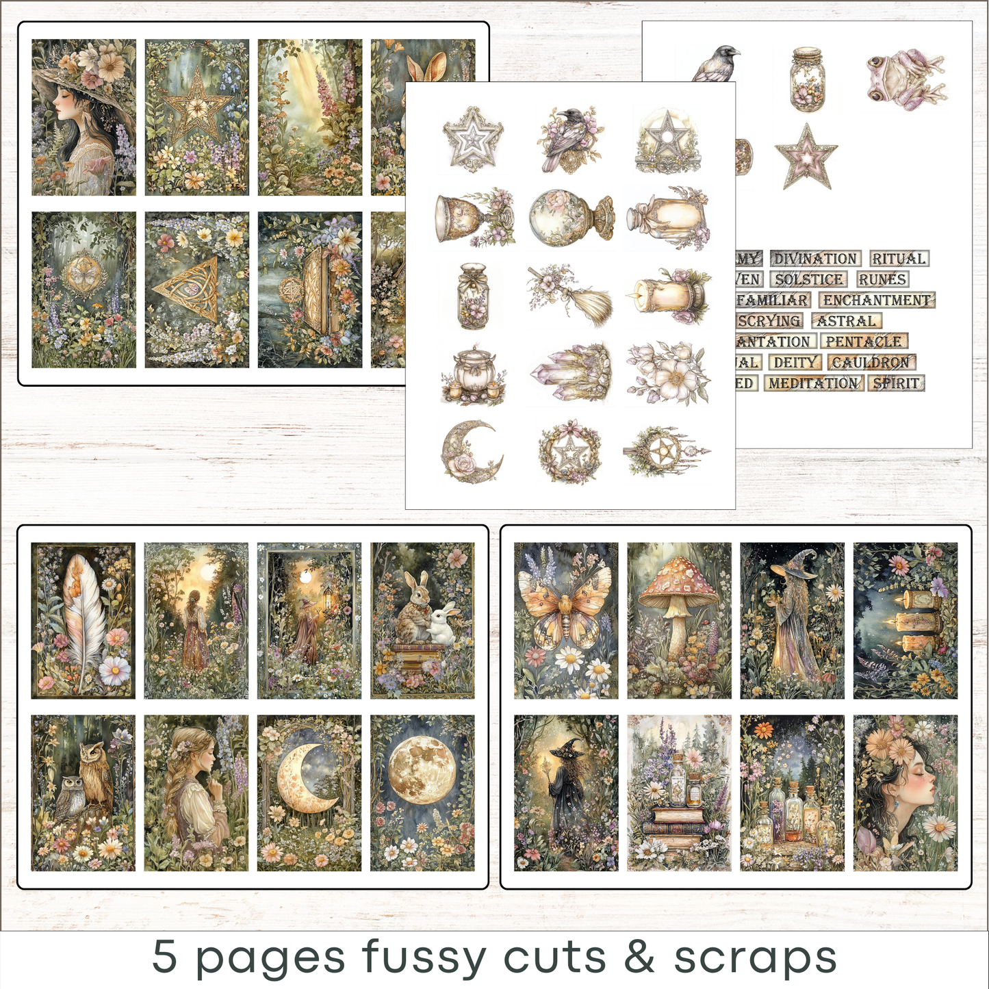 a collage of different images with a fairy theme