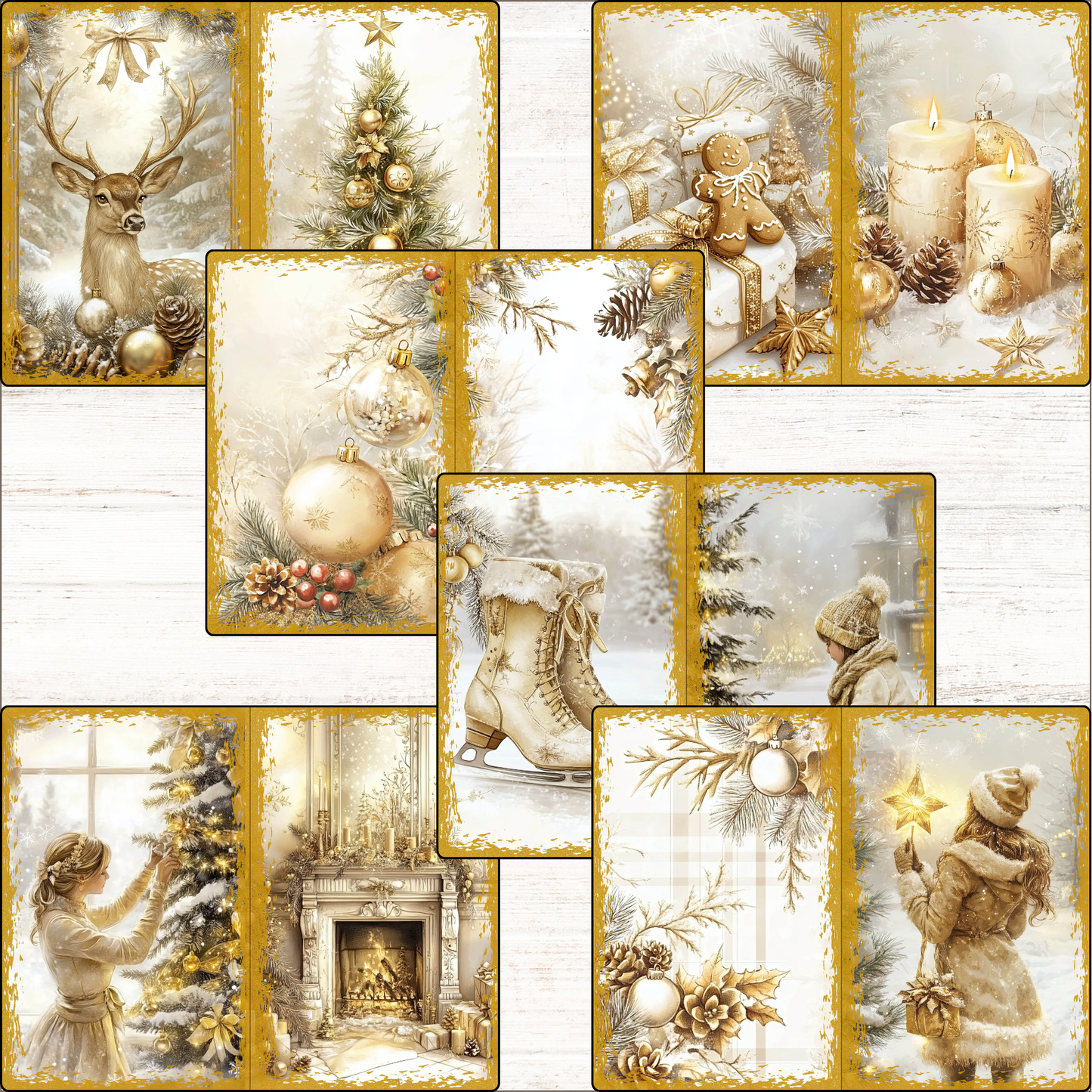 a collage of christmas images with teddy bears