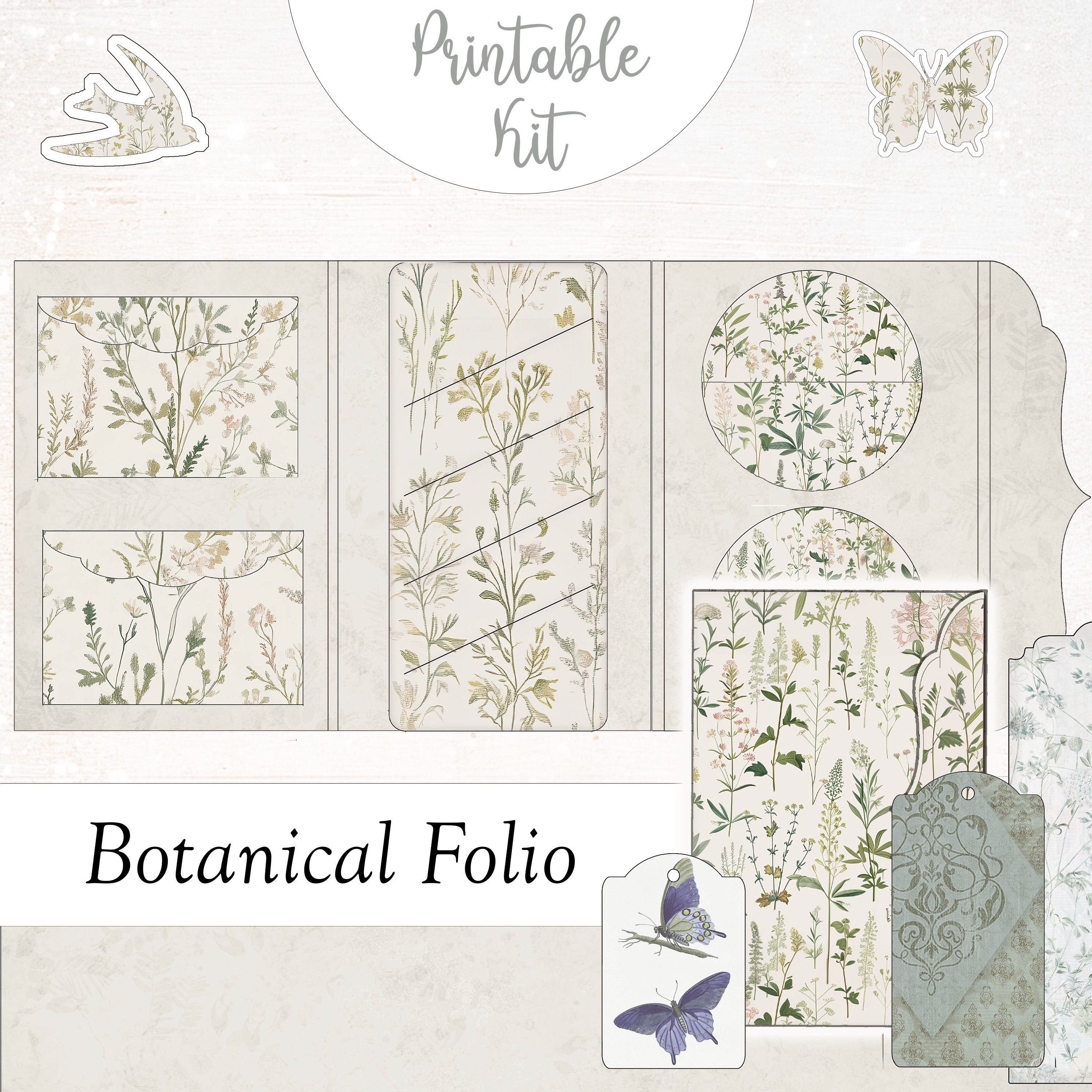 Botanical Circle & Slit Pocket – Country Mouse Prints
