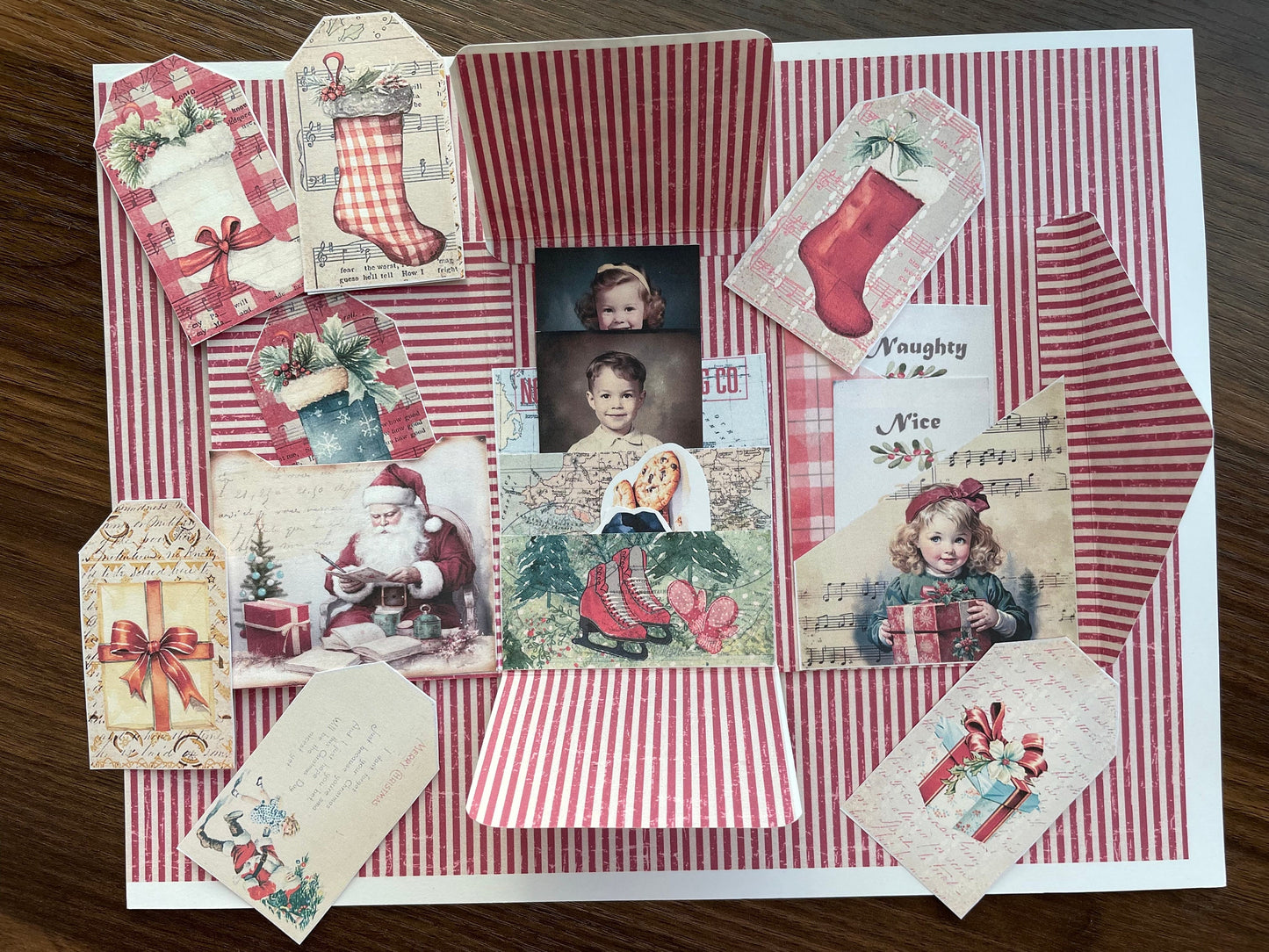 Christmas Junk Journal Mini Folio Kit