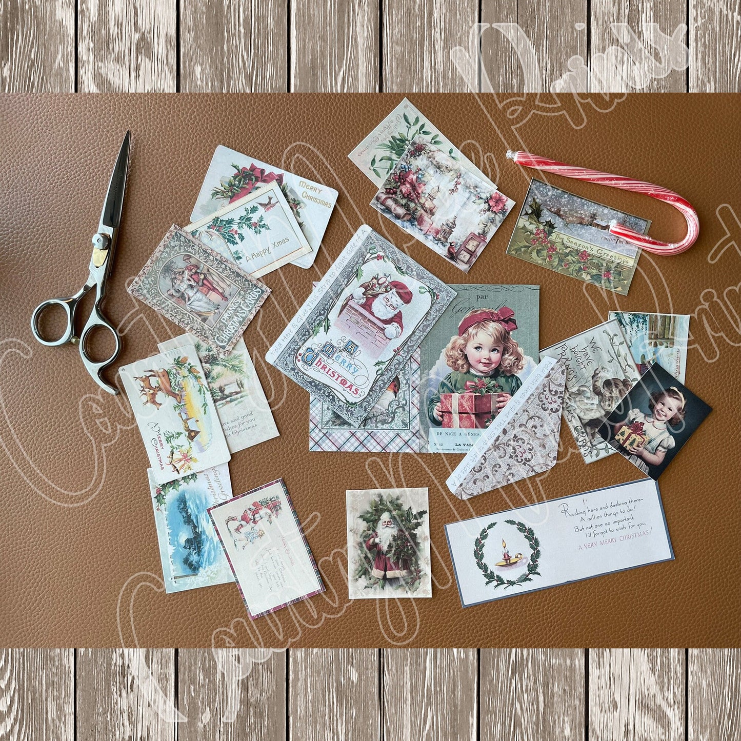 Christmas Junk Journal Easy Mini Folio Kit