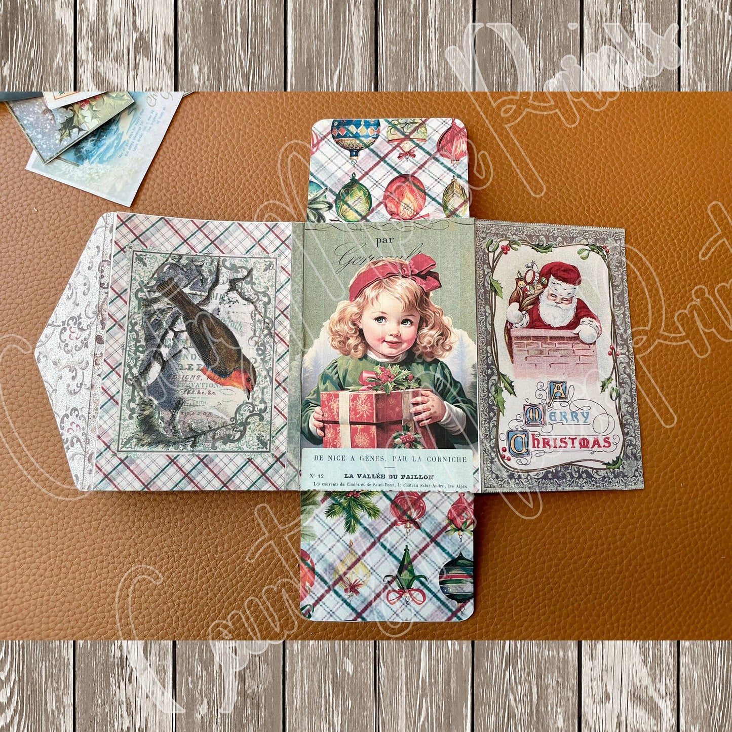 Christmas Junk Journal Easy Mini Folio Kit