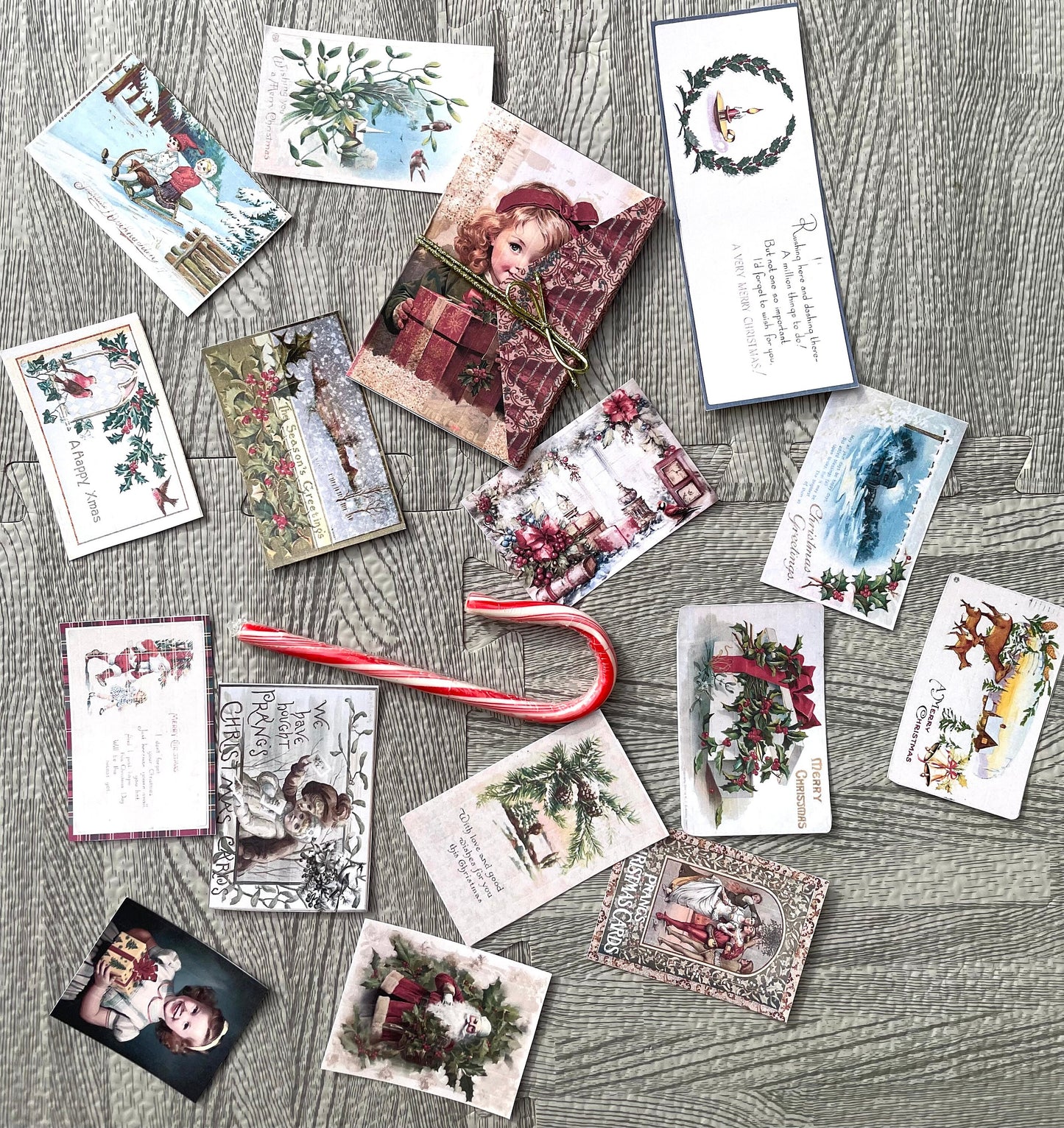 Christmas Holiday Junk Journal Mini Folio Kit