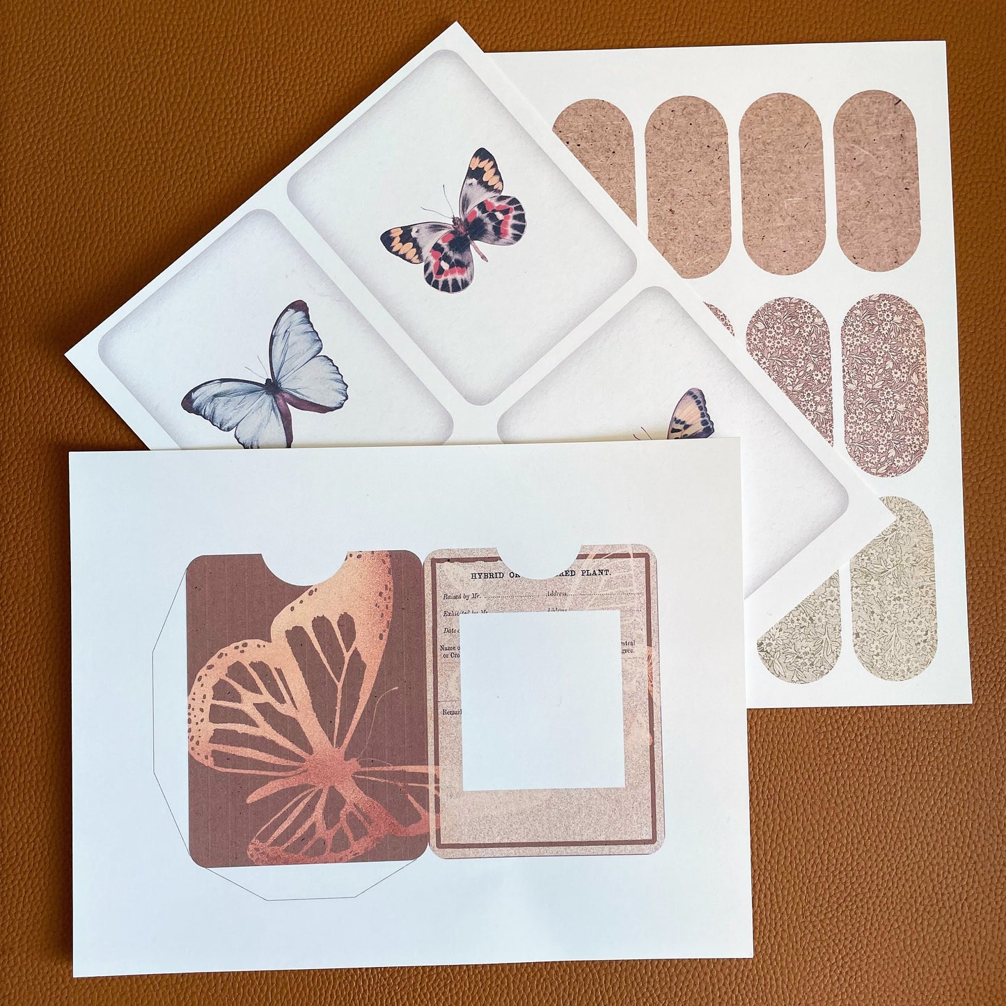 Specimen Slide Butterfly Junk Journal Kit