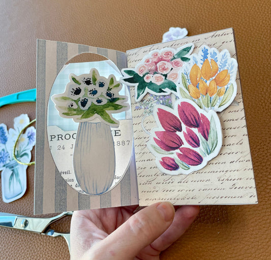 Flower Shop Junk Journal Florist Mini Folio