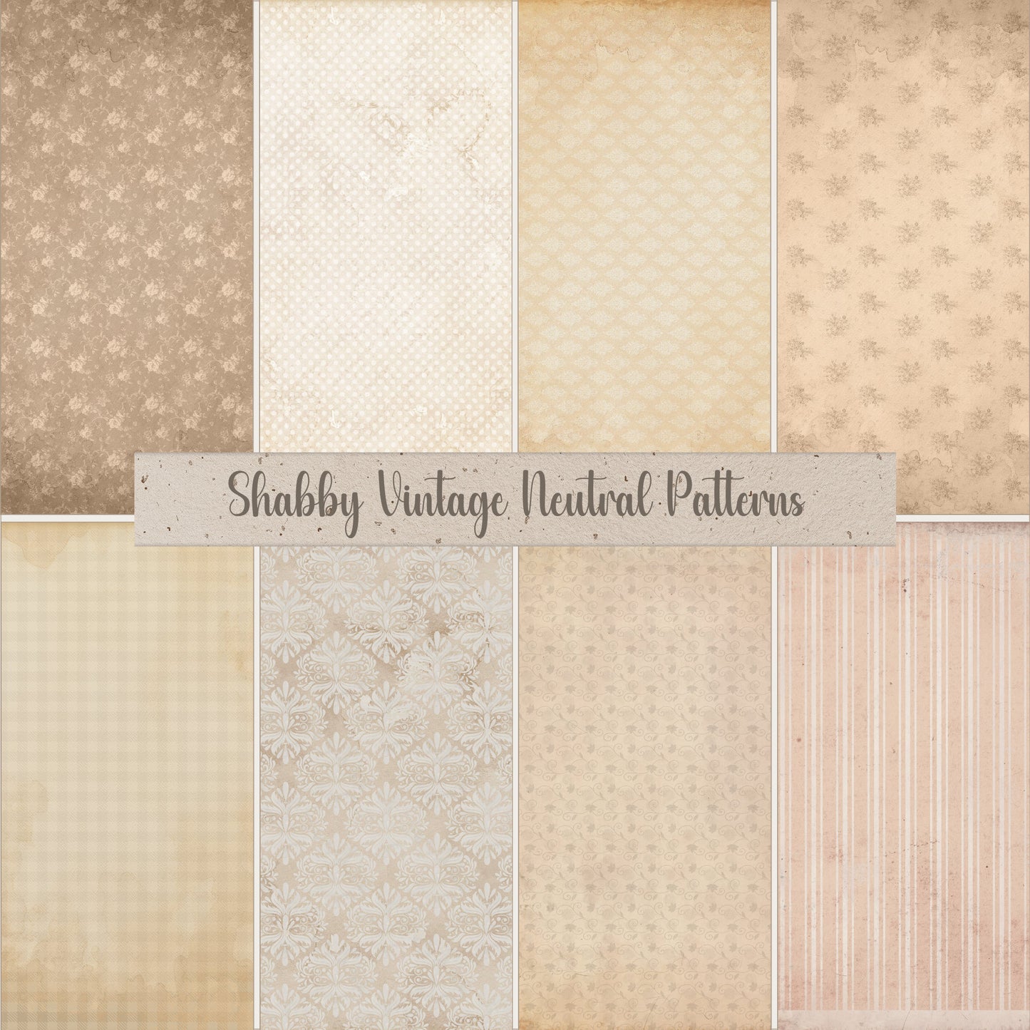 Shabby Vintage Junk Journal Background Papers