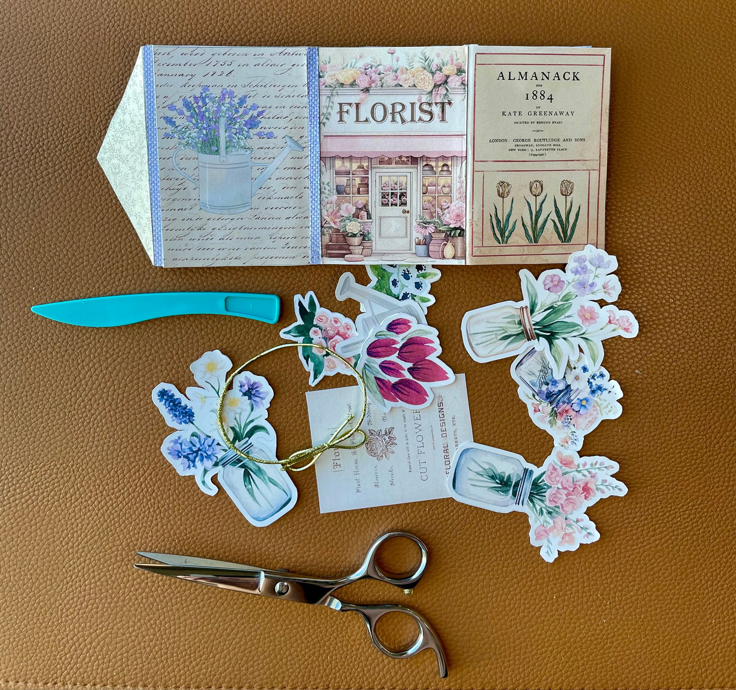 Flower Shop Junk Journal Florist Mini Folio