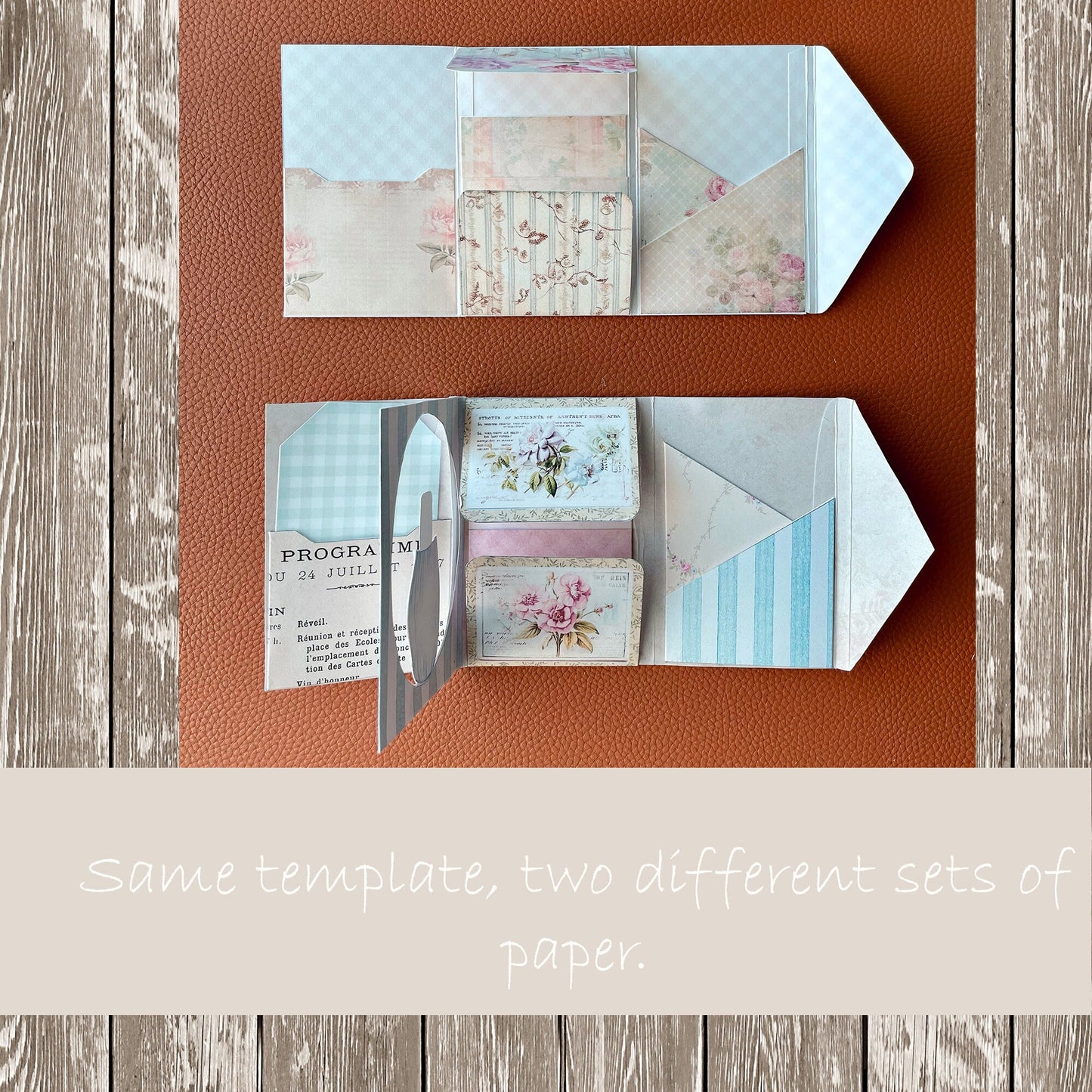 Mini Folio Junk Journal Template: Printable Blank PDF for DIY Crafting & Scrapbooking