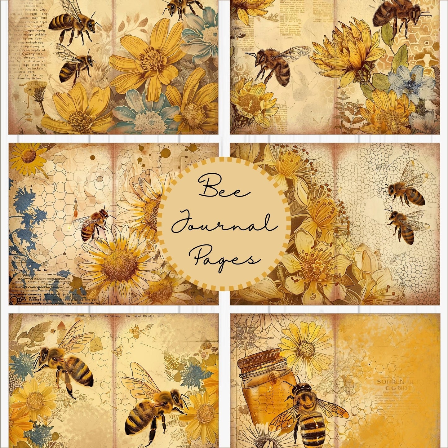 Junk Journal Bee Lined Paper