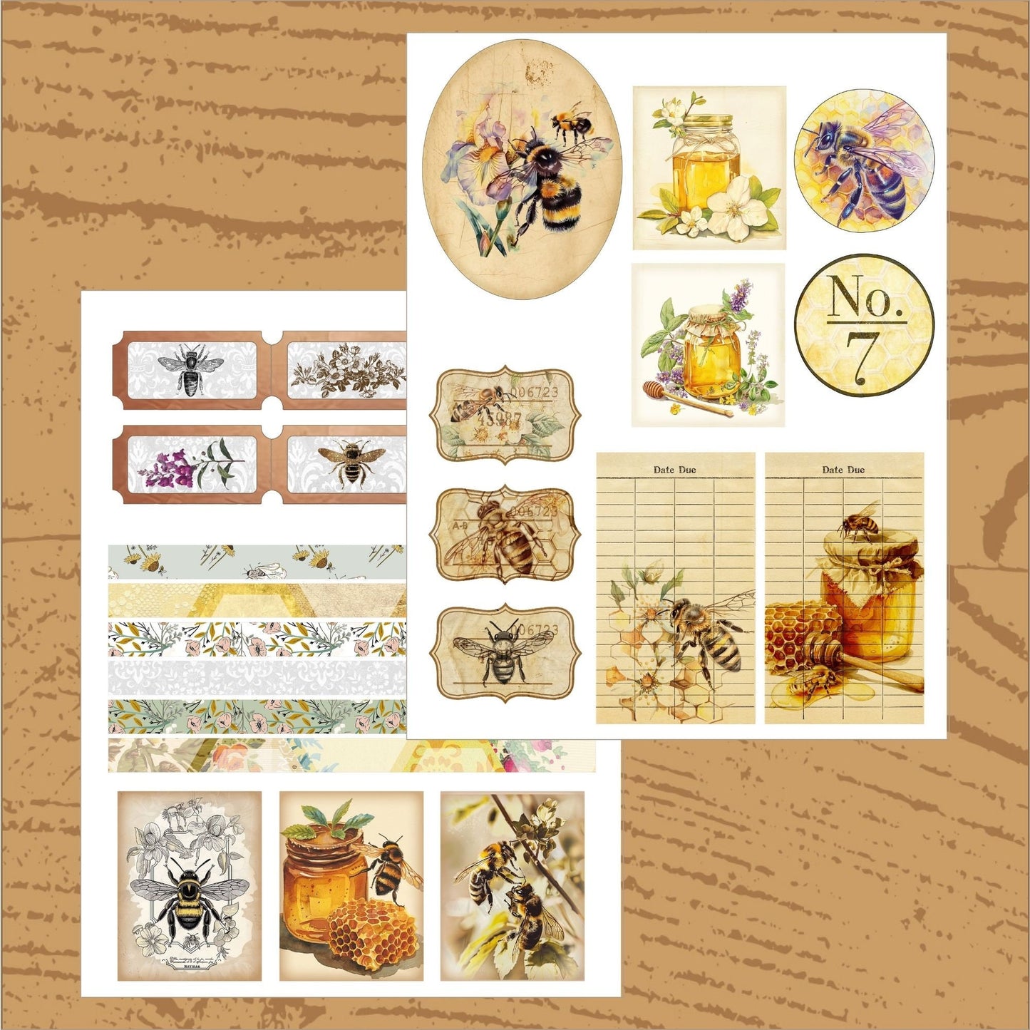 Bee Junk Journal Kit