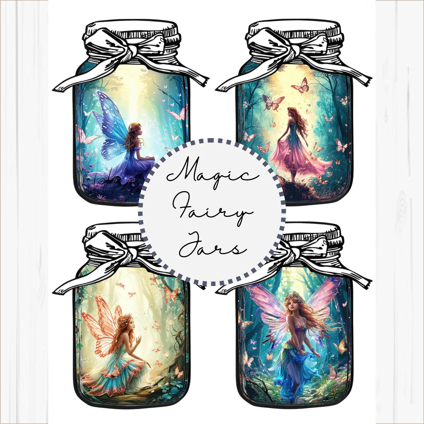 Fairy Junk Journal Mason Jar Ephemera