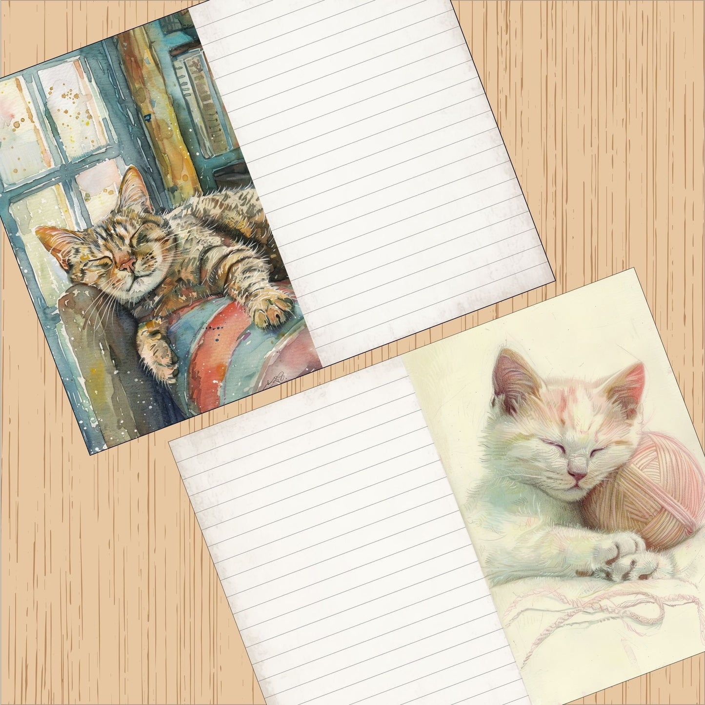 Cozy Cat Lined Journal Paper