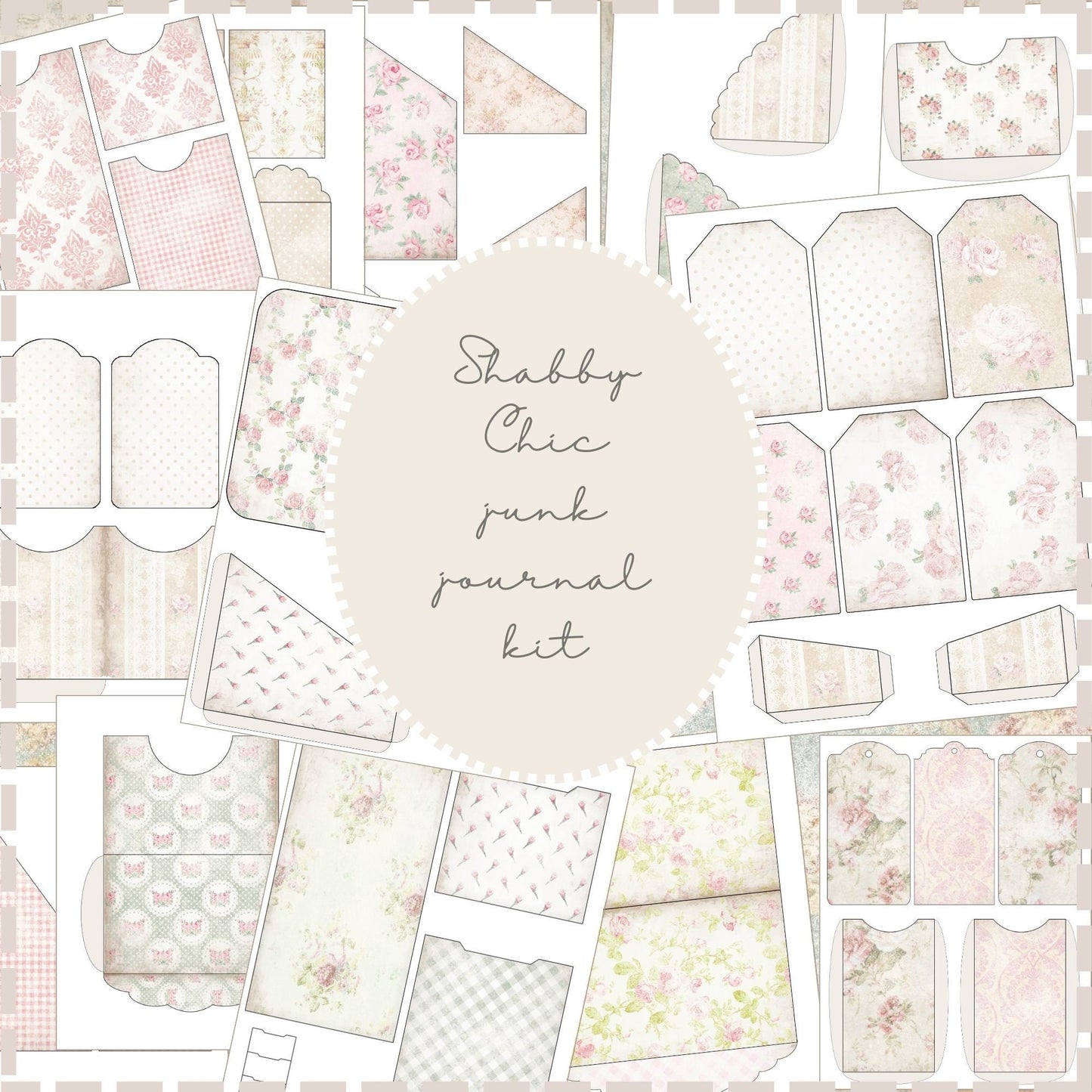 Shabby Chic Junk Journal Kit