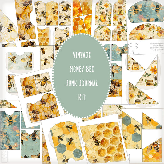 Honey Bee Junk Journal Kit