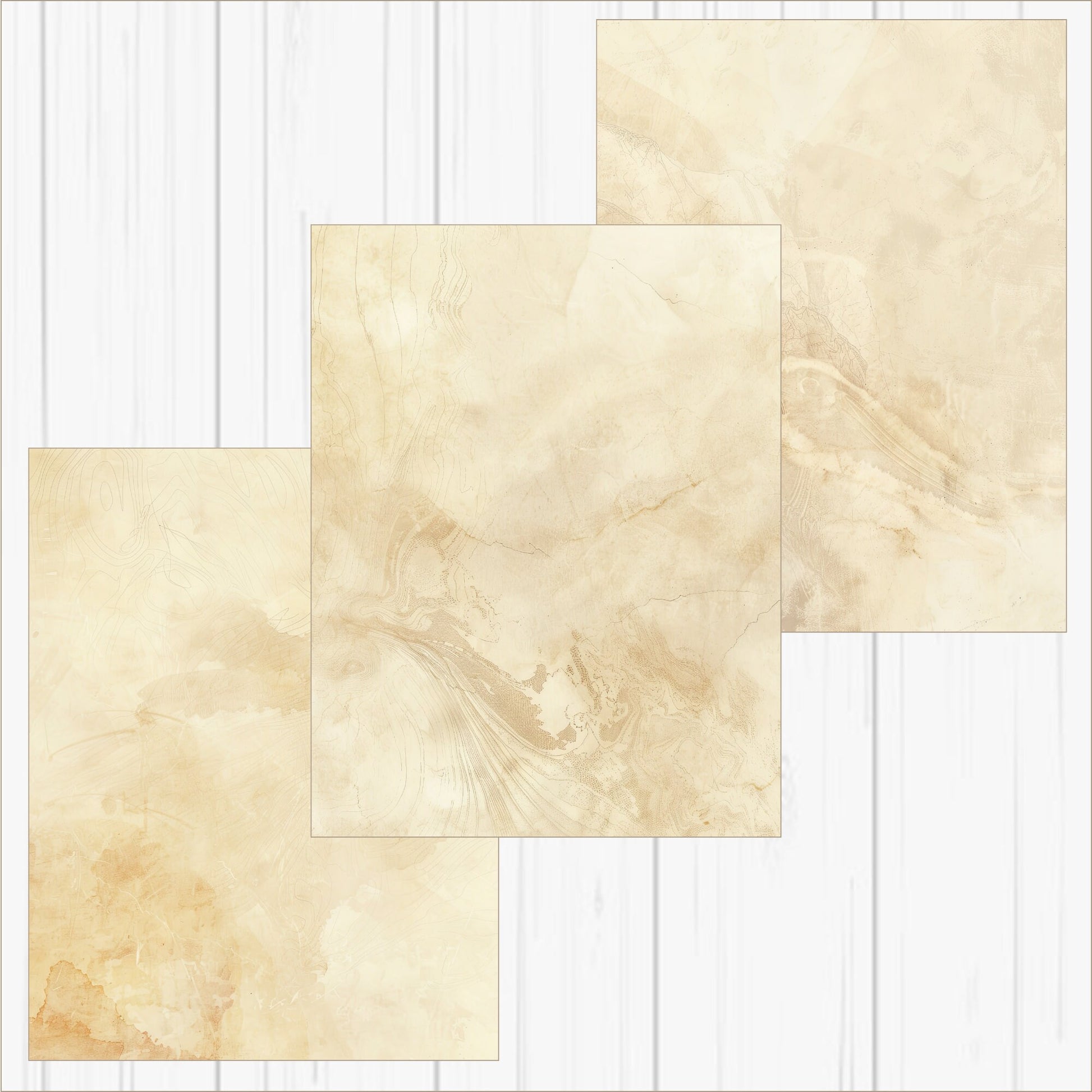 a set of four beige tiles on a white background