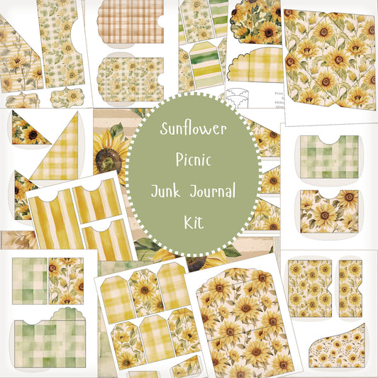 Junk Journal Kit Sunflower