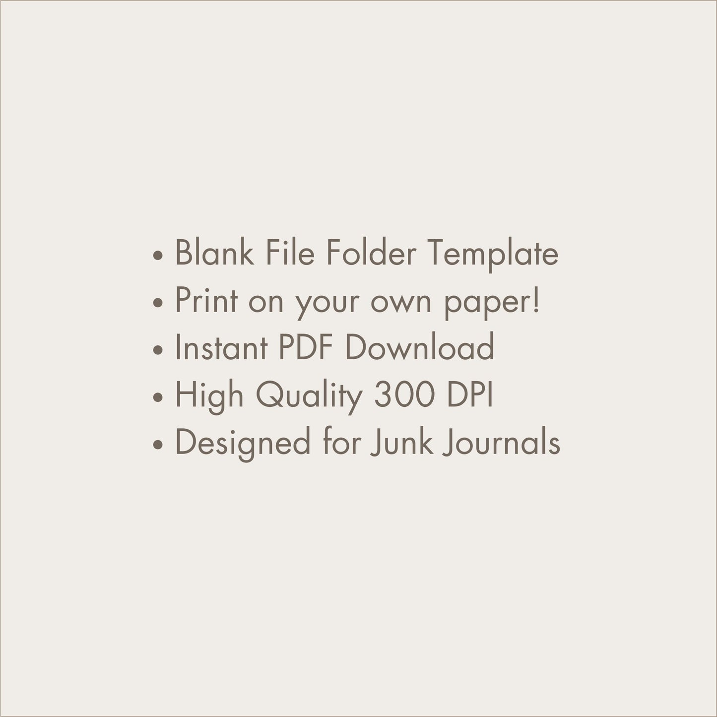 File Folder Template