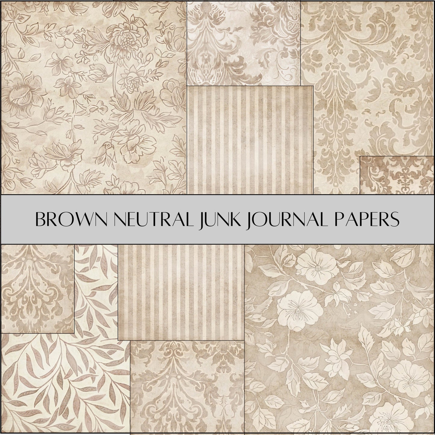 Shabby Vintage Junk Journal Background Papers