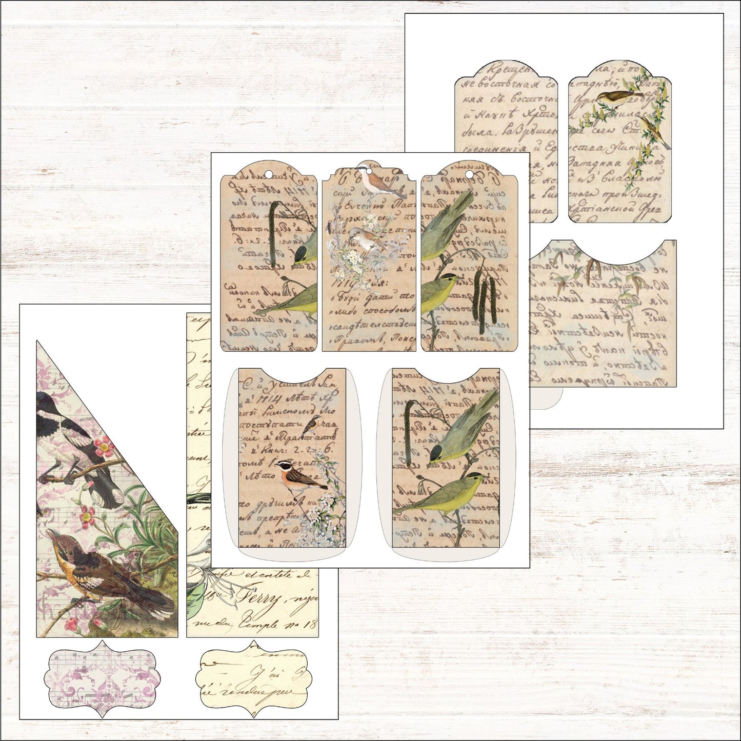 Bird Junk Journal Kit