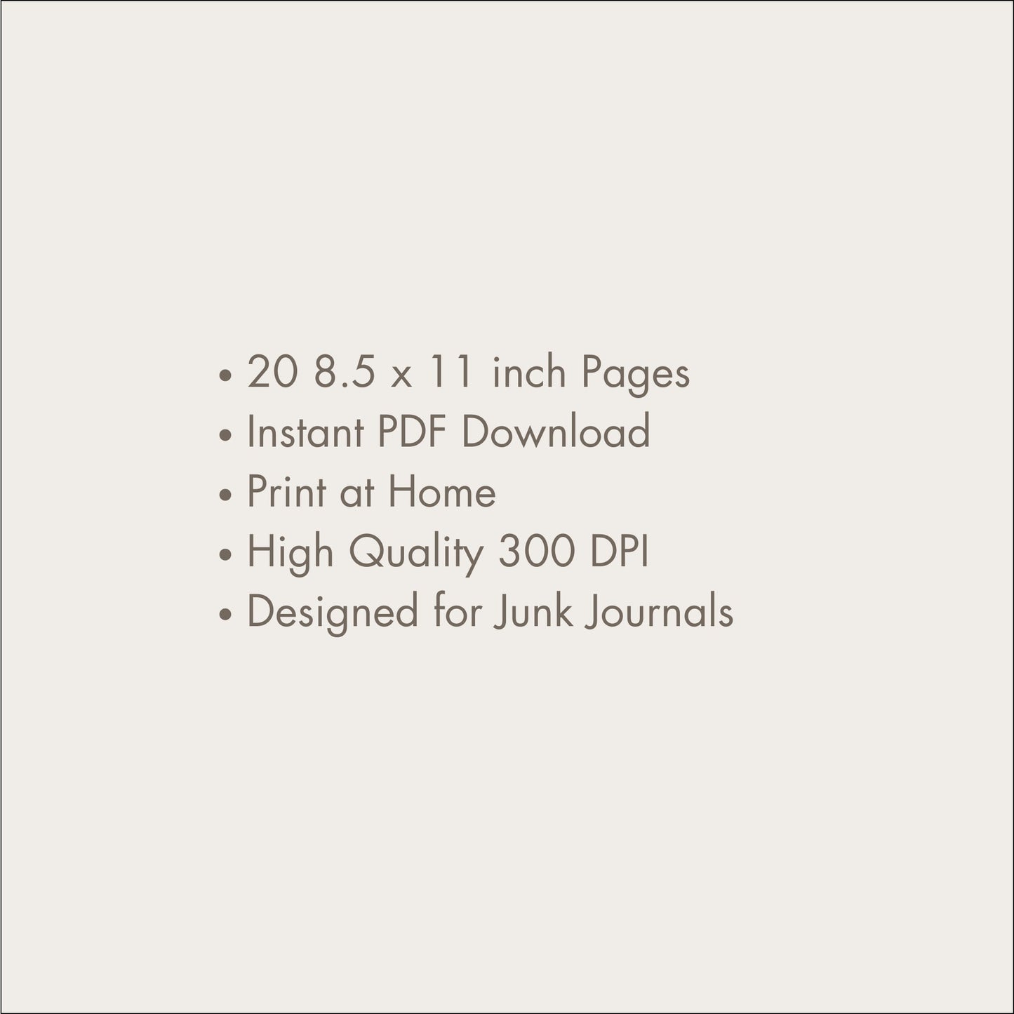 Bird Junk Journal Kit