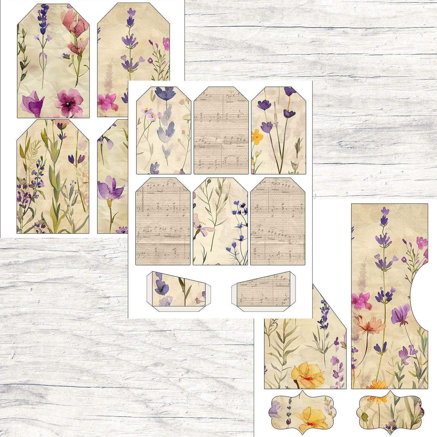 Botanical Junk Journal Digital Kit