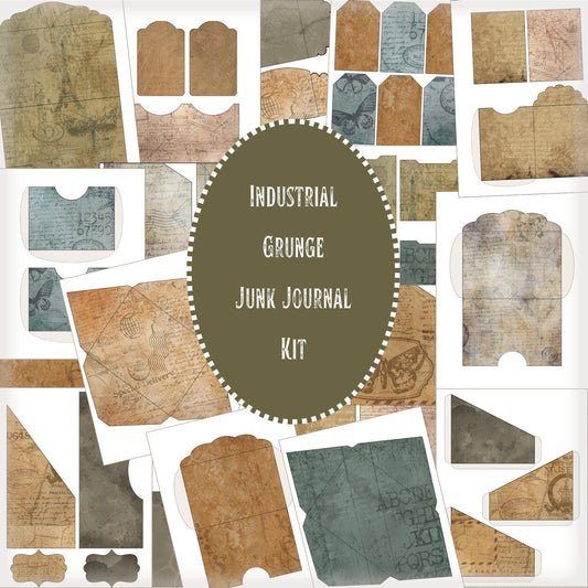 Industrial Grunge Junk Journal Kit