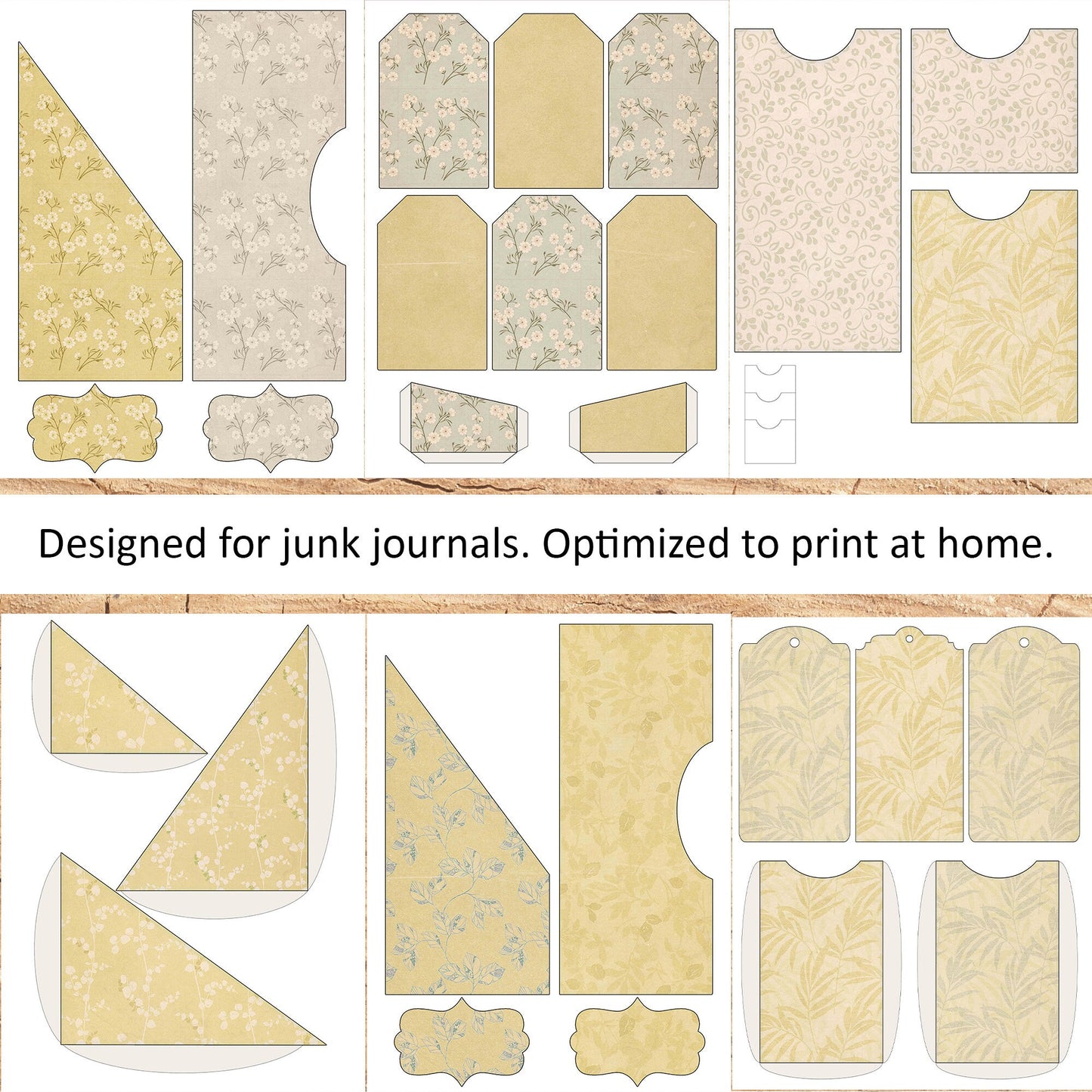 Yellow Junk Journal Kit