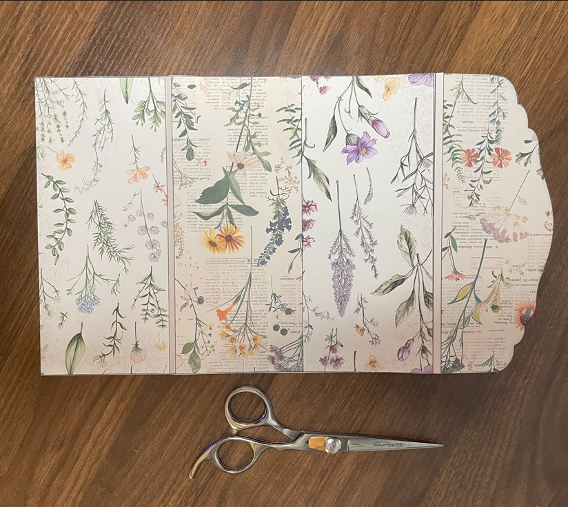 Trifold Floral Botanical Folio