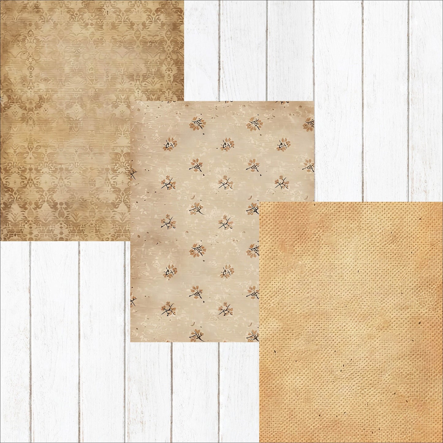 Shabby Vintage Junk Journal Background Papers