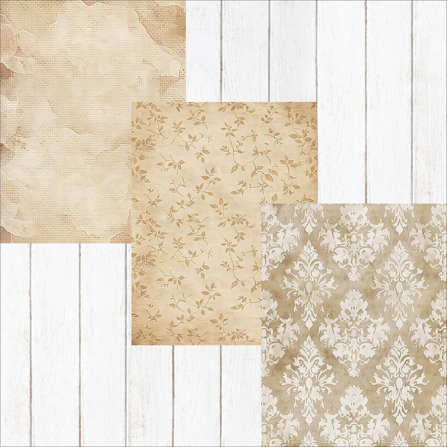 Shabby Vintage Junk Journal Background Papers