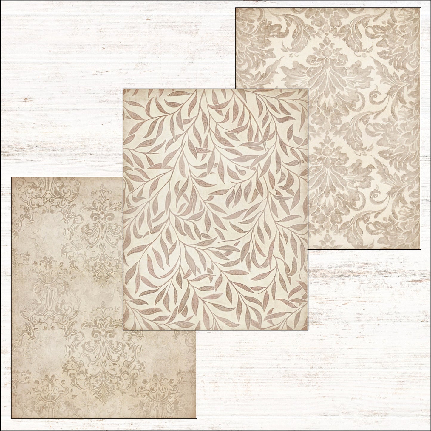 Shabby Vintage Junk Journal Background Papers