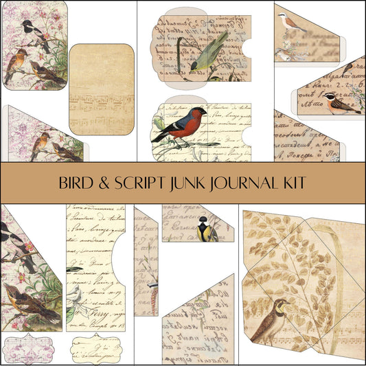 Bird Junk Journal Kit