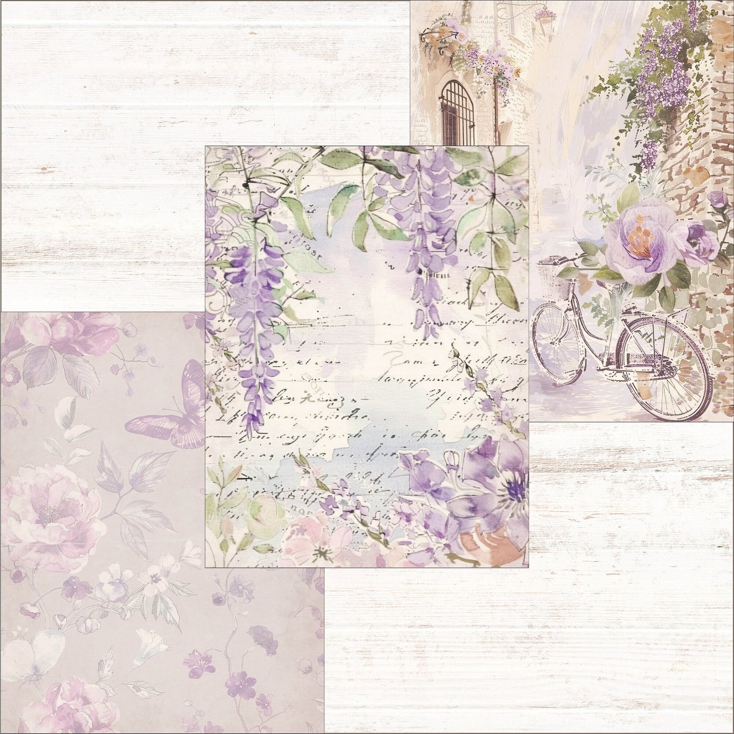 Purple Lavender Junk Journal Embellishment Kit