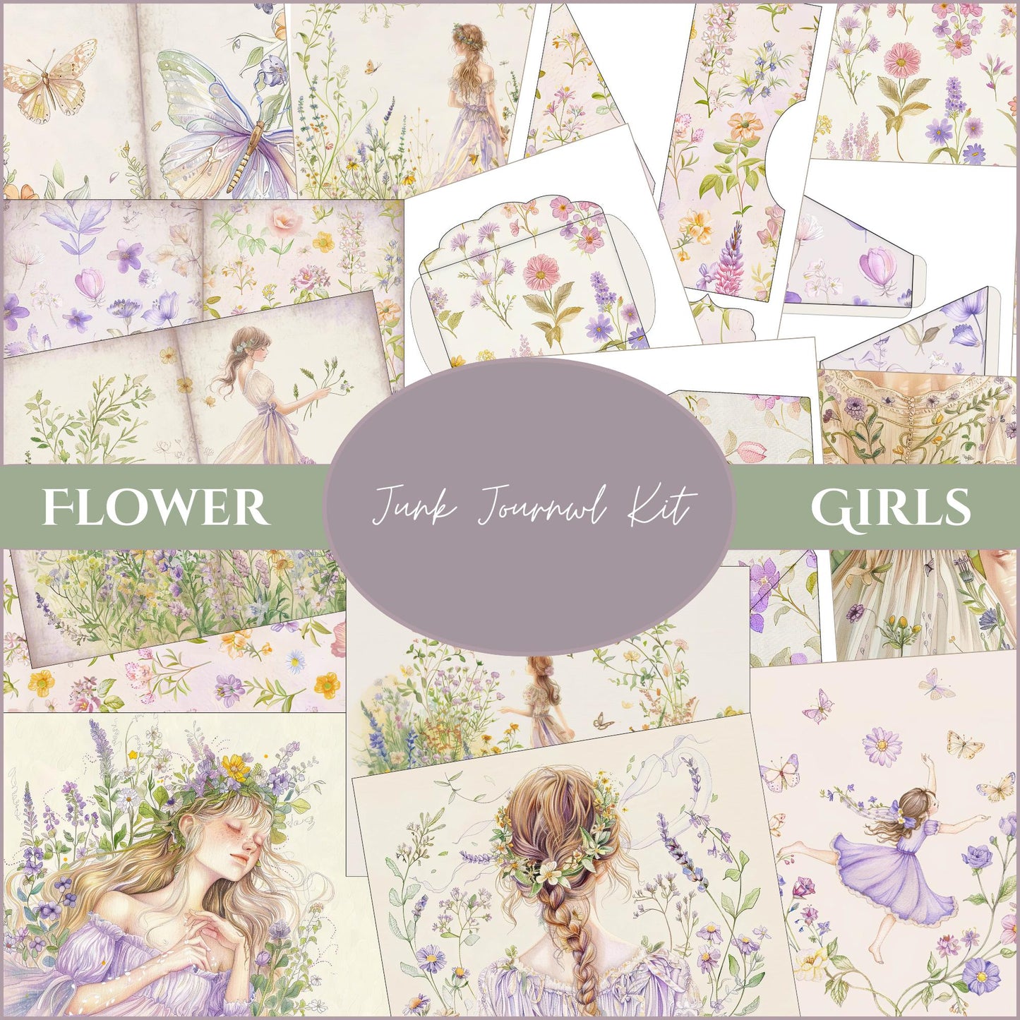 Flower Girls Wildflower Junk Journal Kit