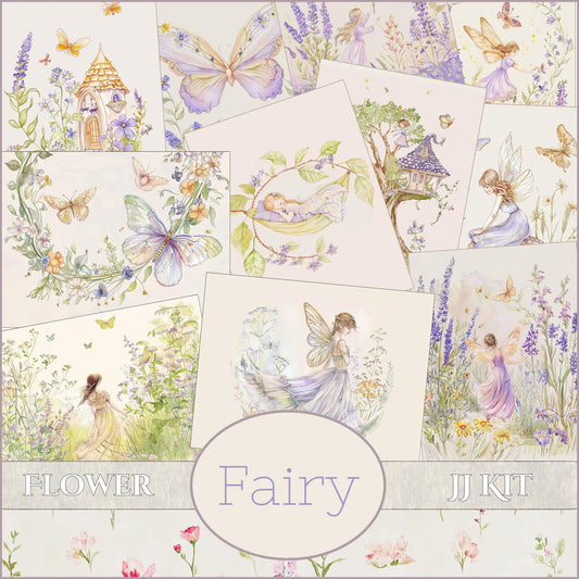 Magical Fairy Garden Junk Journal Paper