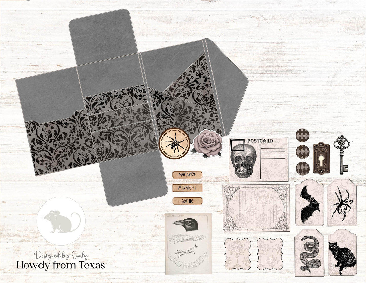 Gothic Mini Folio Kit