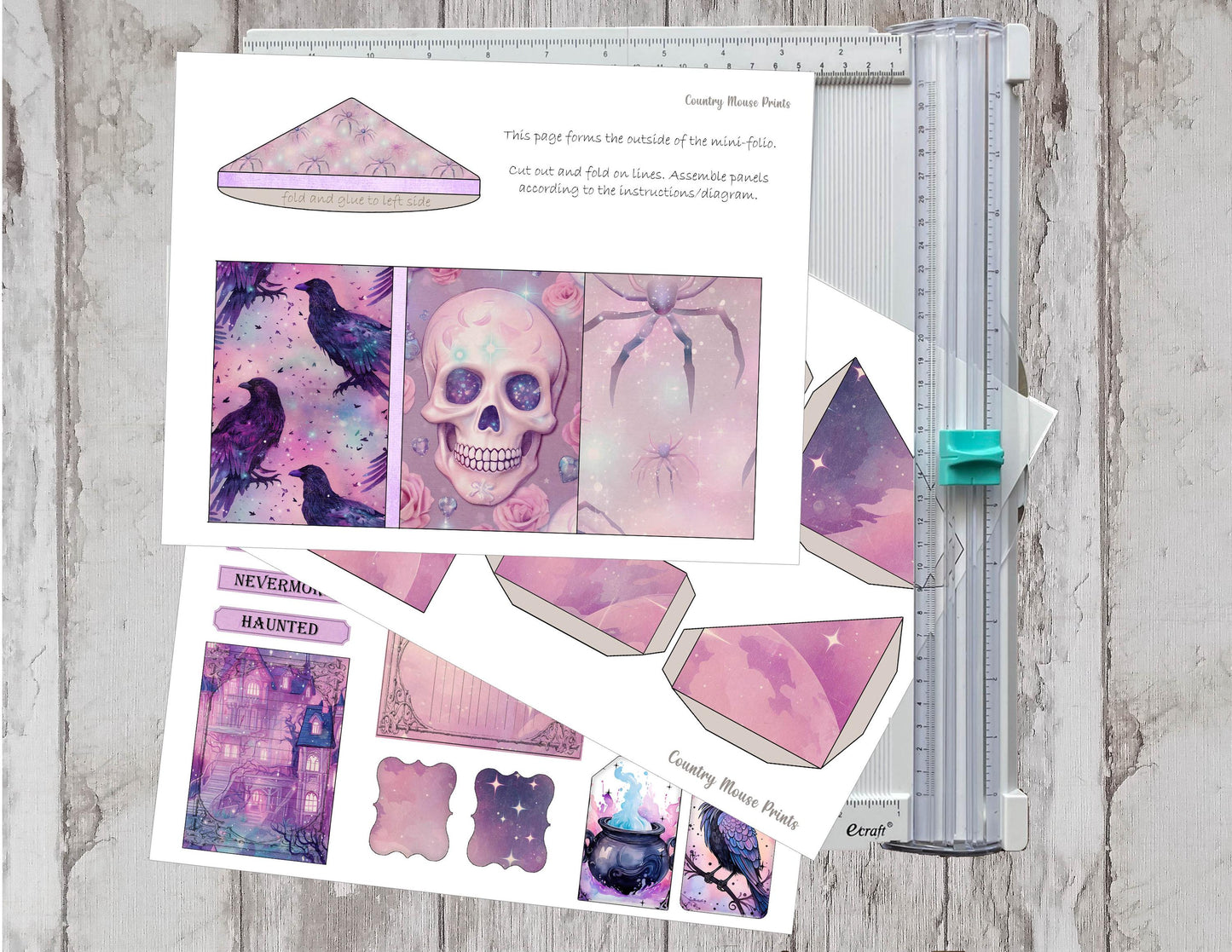 Pastel Gothic Mini Folio Kit