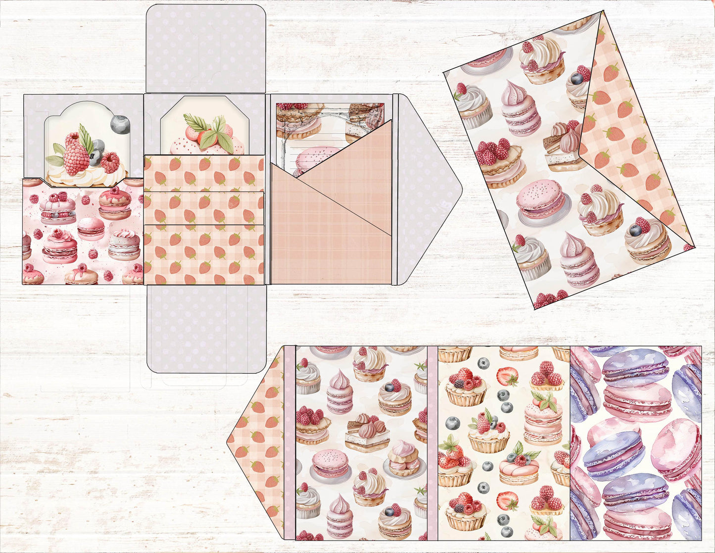 Sweet Macaron Cookie Mini Folio Kit