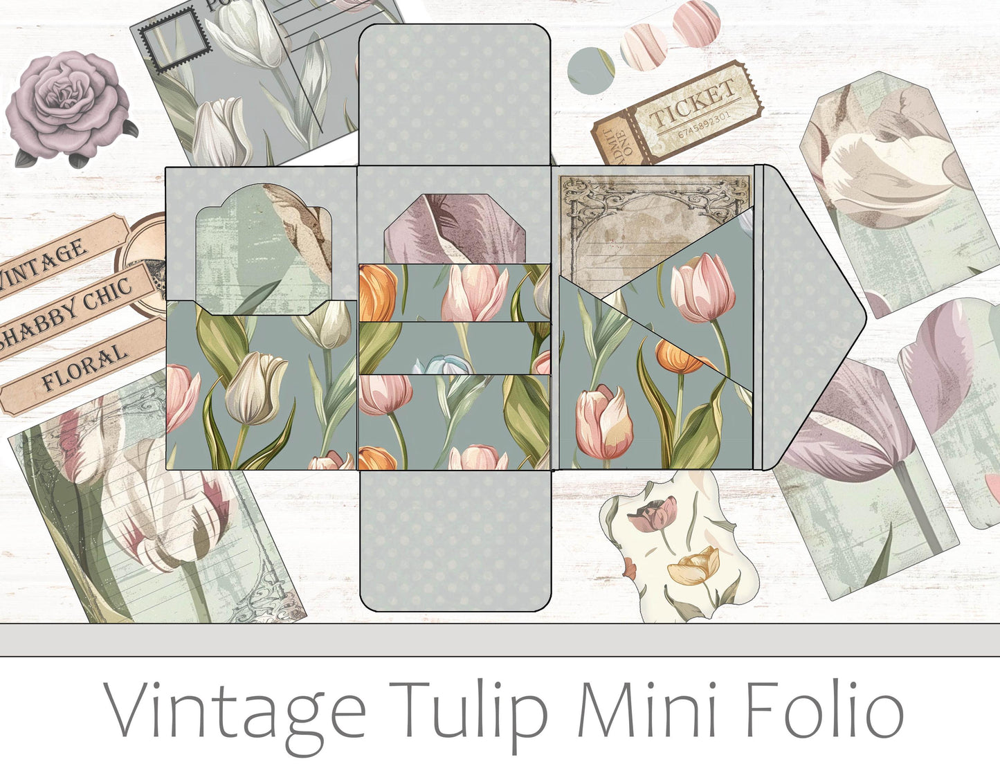 Tulip Garden Mini Folio Kit