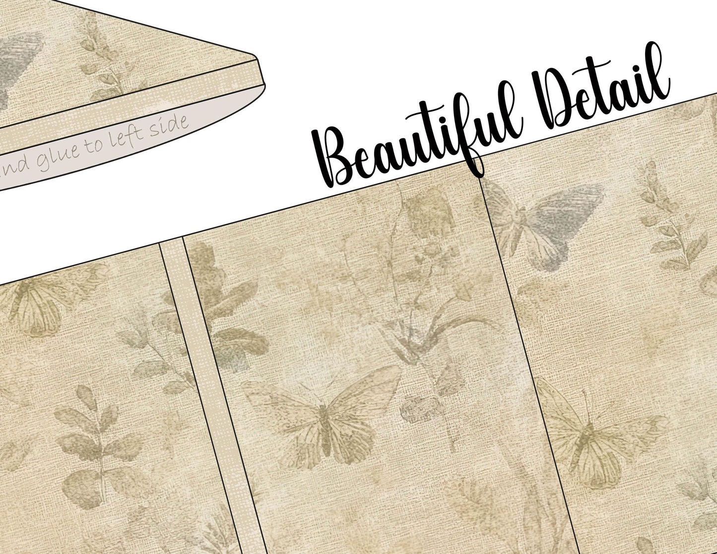 Neutral Shabby Printable Mini Folio Kit