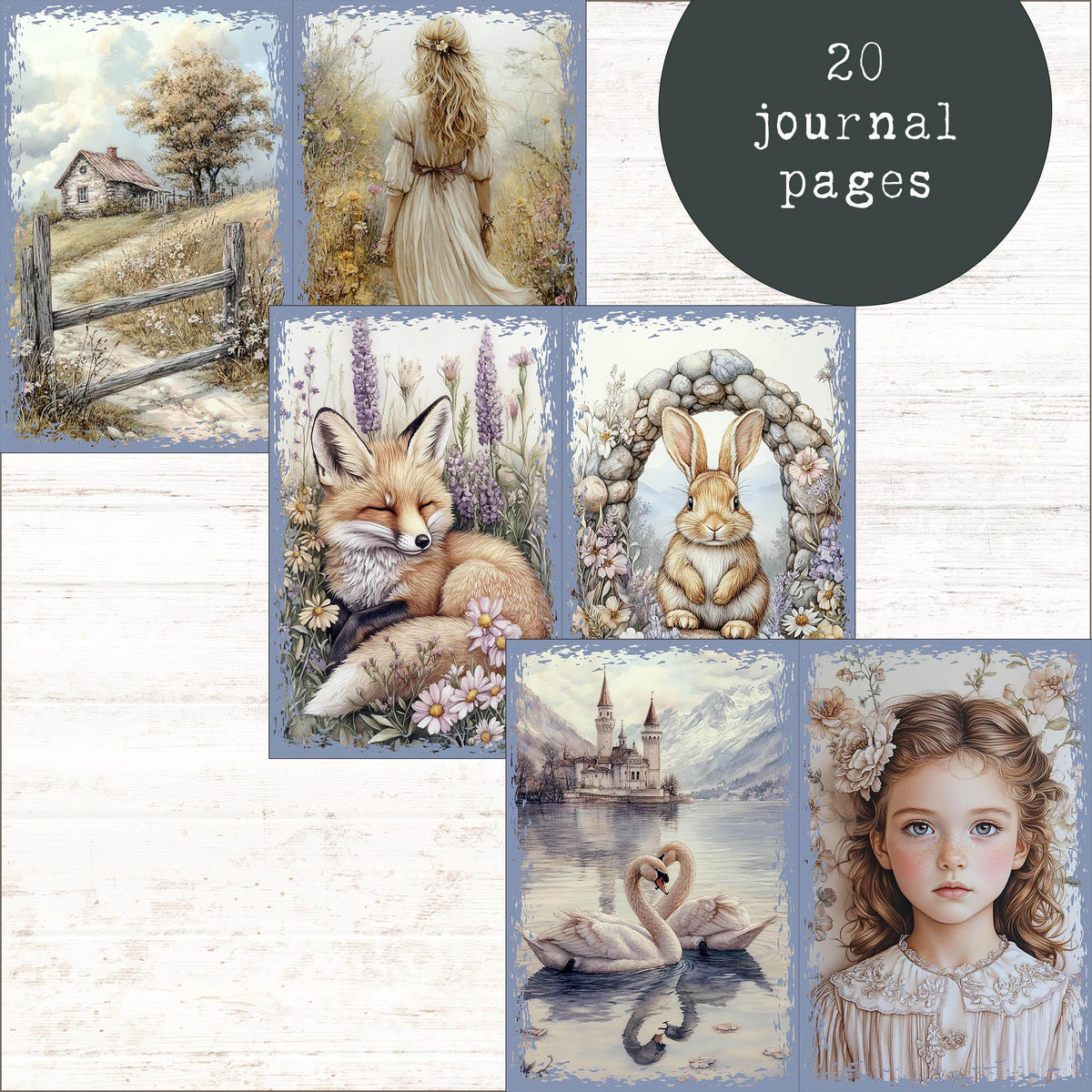 Spring Cottagecore Junk Journal Kit – Country Mouse Prints